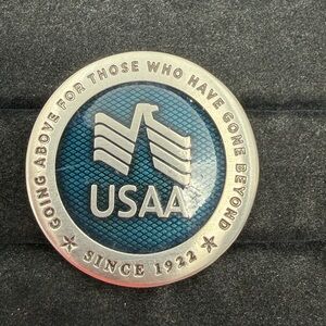 USAA Challenge Coin Token Honesty Service Integrity Loyalty Military Veterans